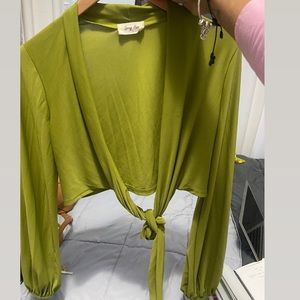 Green blouse